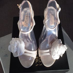 Badgley Mischka Satin Wedges
